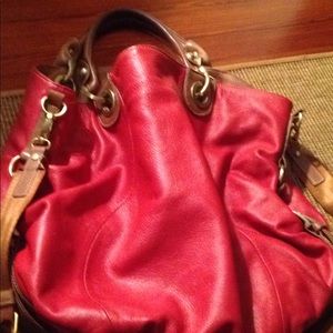 Red tote and/or crossbody